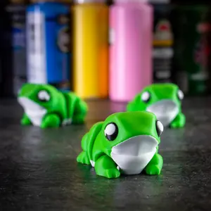 3D Printed Articulated Frog Flexi Fidget Sensory Toy for ADHD - Engaging Fidget Toy for All Ages, Durable and artistic frog Design