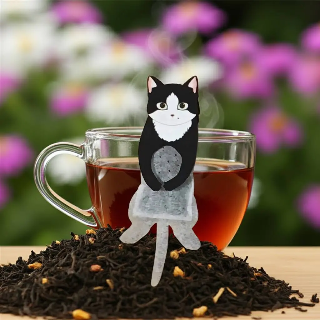 Ocean Teabag - Hachiware Cat Black Tea Bag, Cute Assam Black Tea with Less Astringency, Easy-to-Drink Beverage, Individually Packaged, Perfect Gift