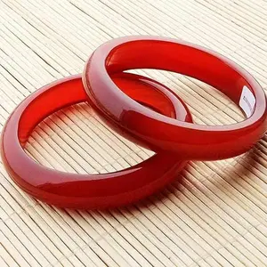 Natural Red Carnelian Bangle High Ice Bangle, Red Bangle, Please Pick Color and Size in Our live Stream Room