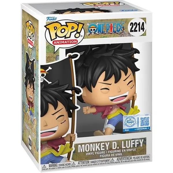 One Piece Monkey D. Luffy with Flag Funko Pop! Vinyl Figure #2214 - Entertainment Earth Exclusive One Piece Monkey D. Luffy with Flag Funko Pop! Vinyl Figure #2214 - Entertainment Earth Exclusive