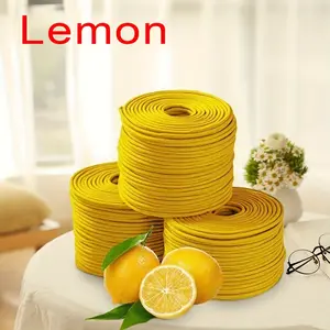 40pcs Lemon Spiral Incense Sticks, Essential Oil Coiled Cone for Meditation, Home Decor, Yoga, Office Use, Thanksgiving, Christmas Gift