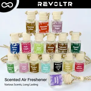 Scented Car Air Freshener Long Lasting Eco Friendly Hanging Car Diffuser Natural Fragrance Fruit Juicy Perfume Car Interior Aroma Oil Diffuser Lasts 60 Plus Days Universal Car Accessories Winter Holiday Gift Ideas