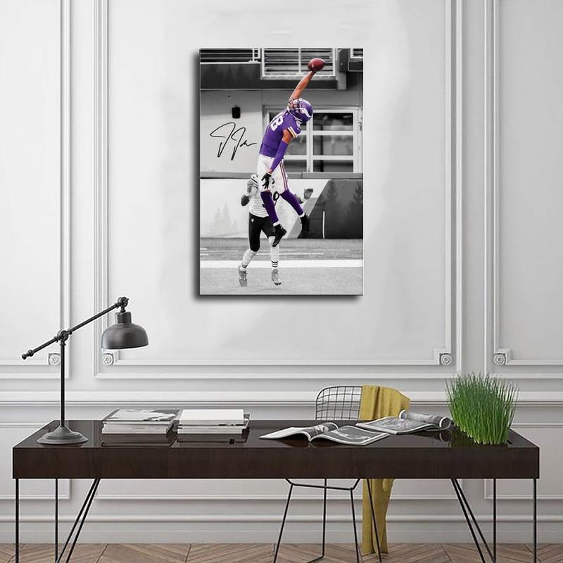 Justin Jefferson American Football Sports II Canvas Poster Wall Art Decoration For Home Bedroom Office Living Dorm Room Decor Boys Girls Gift