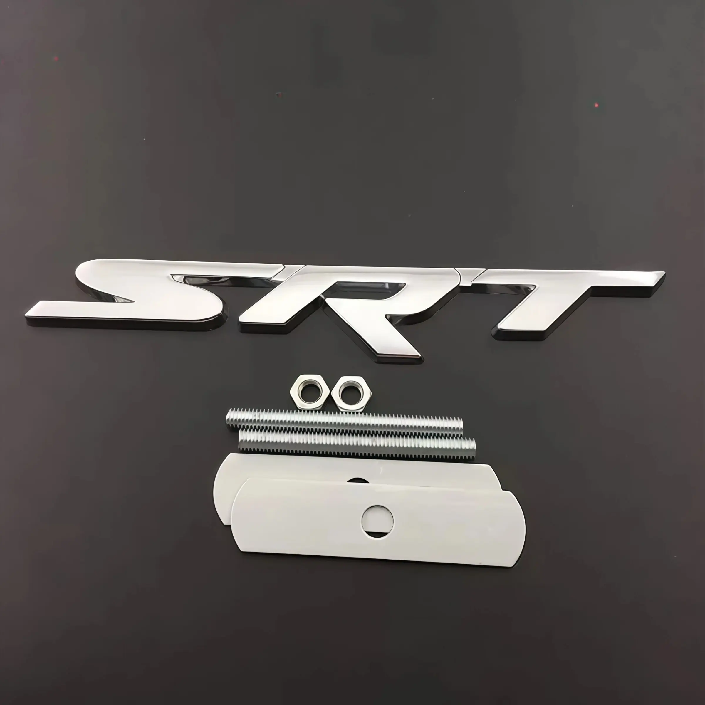 3D Metal Grille Badge Emblem for Hellcat Challenger and Jeep Grand Cherokee, Durable Replacement, Easy Installation, Car Decal Decoration, Vehicle Exterior Decoration