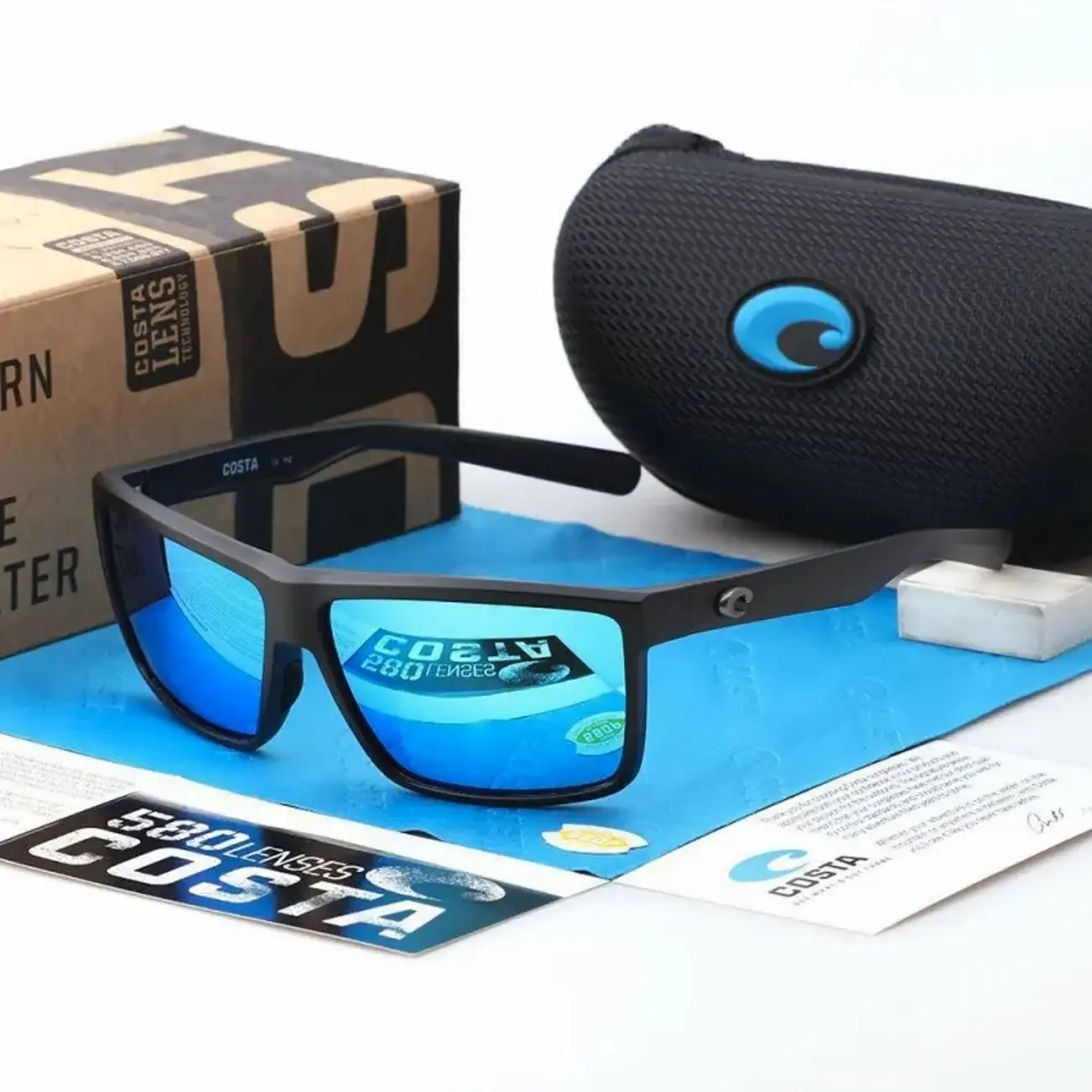 Full Box Costa Del Mar Rinconcito Polarized Sport Sunglasses UV Protection Fishing Driving Outdoor Shades for Men Women B1C
