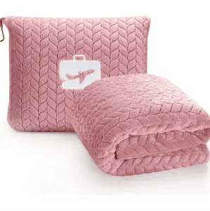 EverSnug Travel Blanket - Premium Soft 2 in 1 Airplane Blanket, Microplush Fabric, 68"x42", Perfect for Car, Plane, Airport, Camping