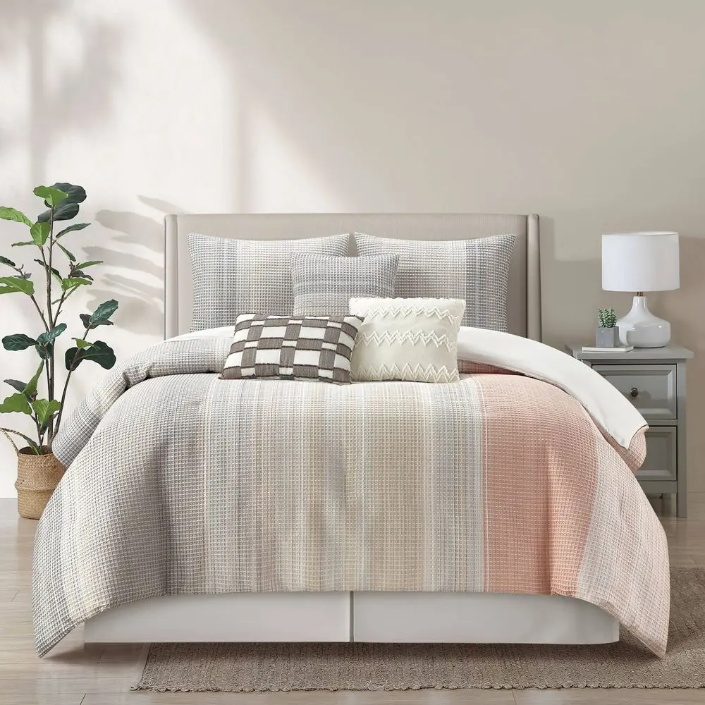 Nanshing 7pc King Cosette Comforter Set Gray