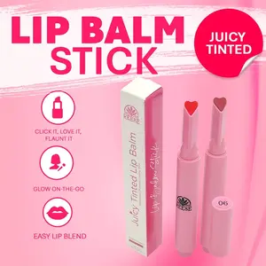 Reese Tinted Lip Balm & Gloss — Hydrating Shine — Rosy Glimmer & Cherry Crush