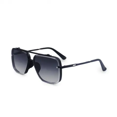 Bella Midnight Aviator Sunglasses | Stylish Sunglasses with Tangle Free Nose Pads, UV400 Protection & Shatter-Resistant Lenses & Hand-Assembled Frames - Classic Fashion Eyewear for Women & Men - Perfect for Everyday Outdoor Wear