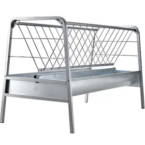 Livestock Hay Feeder 2 in 1 Grain & Hay Feeder 80 Gallons for Sheep