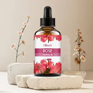 1pc 60ML Rose Essential Oil Aromatherapy for Diffusers, Humidifiers, Home Air Freshener, Improve Environment, Remove Odors, Relieve Stress, Christmas Gift