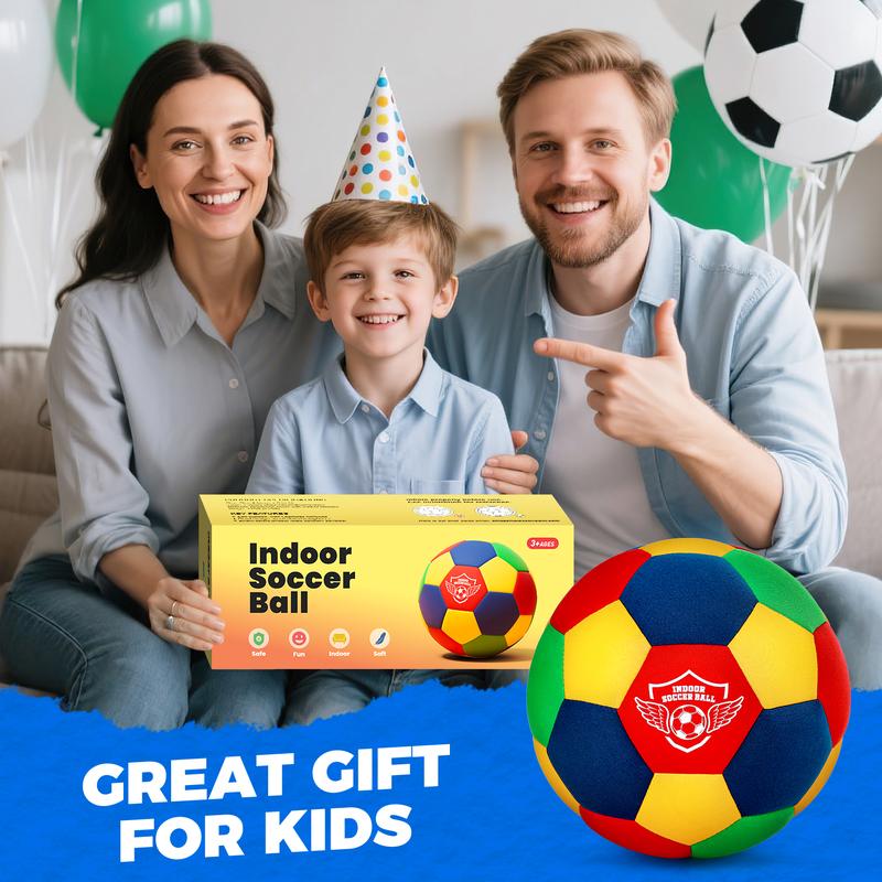 Soccer Sports Training Ball indoor,House Soccer Ball Soft Foam,Indoor Soccer Ball Size 4 Kids Inside for Your Home Ball, Lightweight Safe Fun for Dribbling Training, Great Youth Soccer Balls,Soccer Gifts for Boys 8-12