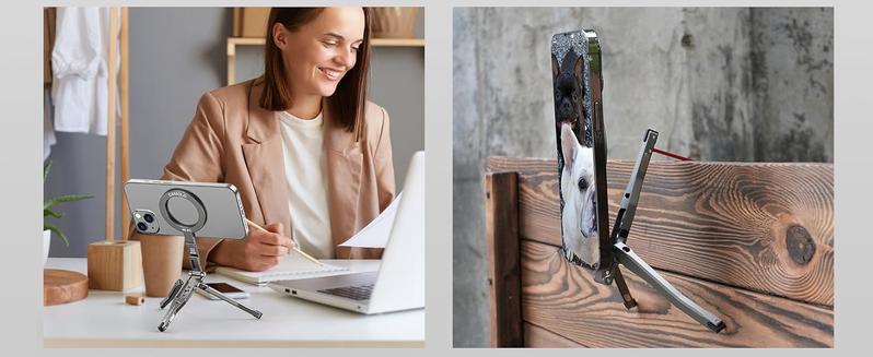 CAMOLO Magnetic Pocket Phone Tripod Foldable Stand with Hook, MG-07/MG-05G Phone Holder Compatiable with Magsafe for iPhone 16 15 14 13 12 Pro Max Plus Series, 1/4" Screw Tripod Mount, 2-in-1 Dual Magnetic for iPhone 15/14/13/12 Plus Pro Max Series / ipad CAMOLO Magnetic Pocket Phone Tripod Foldable Stand with Hook, MG-07/MG-05G Phone Holder Compatiable with Magsafe for iPhone 16 15 14 13 12 Pro Max Plus Series, 1/4" Screw Tripod Mount, 2-in-1 Dual Magnetic for iPhone 15/14/13/12 Plus Pro Max Series / ipad