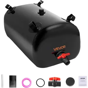 VEVOR Water Storage Bladder, 29.85 Gallon (113L) Water Storage Container Tank, 1000D PVC Thickened Soft Bag Bladder, Collapsible Portable for Garden Irrigation, Camping, RVs, Emergency Use - BlackVEVOR Super Brand Day