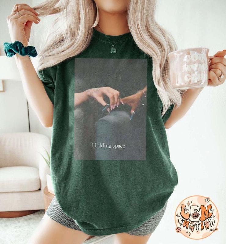 Sweatshirt and Comfort Colors  Retro Wicked Shirt, Holding Space Ariana Cynthia Finger Hold Defying Gravity Meme Wicked Movie Gift Broadway Shirt, Glinda Elphaba Shirt