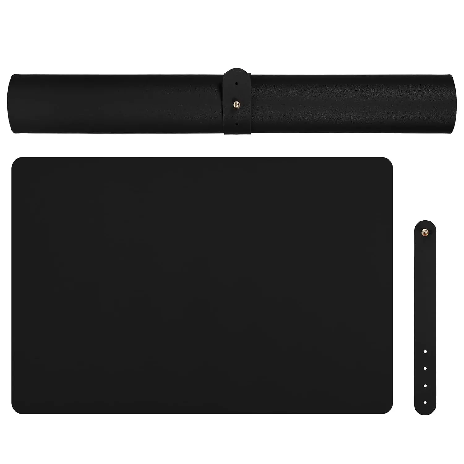 Black Nail Art Table Mat, Foldable Nail Mat for Nail Art Soft Nail Arm Rest Pad for Acrylic Nails Nail Training Mat for Nail Cushion Nail Table Pad Desk Mat for Nail Technician Salon