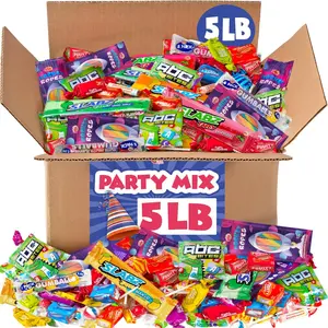 Party Pinata Candy Mix - 5 Pounds - Big Bulk Parade Candies - Birthday Candies for Goodie Bags - Candy Individually Wrapped - Pinata Filler Stuffer Variety Pack