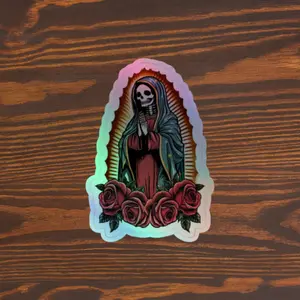G Code's Santa Muerte Holographic stickers