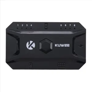 Bluetooth Hub USB 5.0 Converter Wired Keyboard&Mouse to Wireless Adapter Support 8 Devices for Tablet,Laptop,Mobile