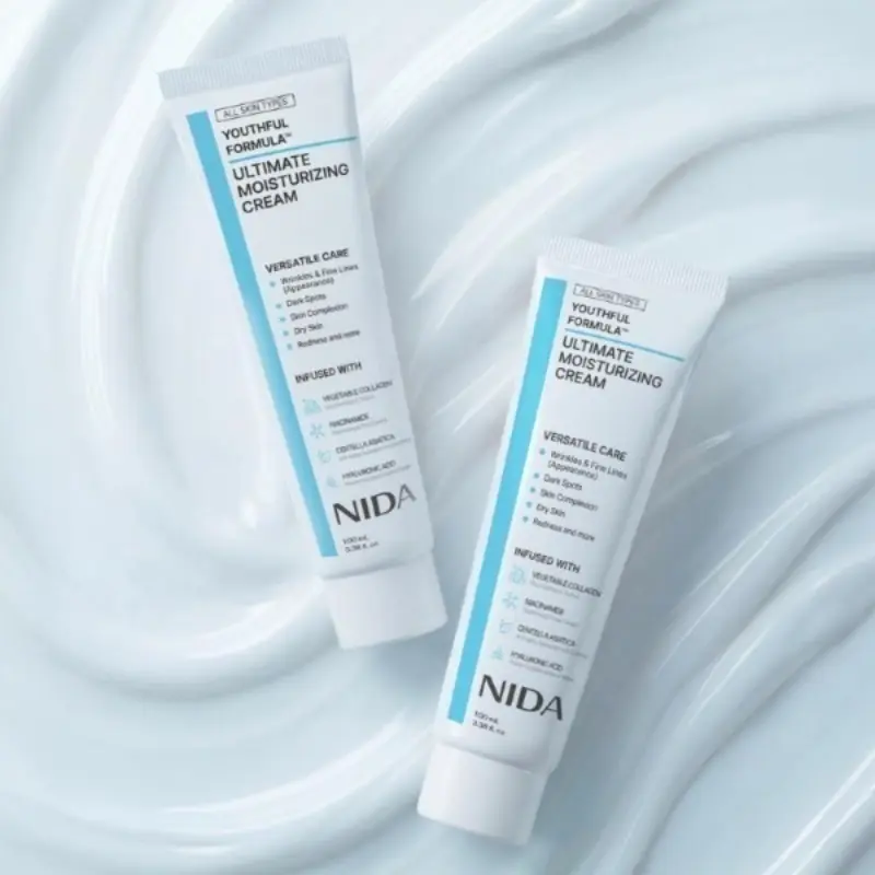 【Buy 1 Get 1 Free】2PCS NIDA Youthful Formula Ultimate Moisturizing Cream - Moisturizers with Collagen, Niacinamide, Centella Asiatica, 100ml