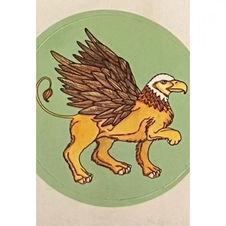 Vintage Fantasy Griffin Beast Sticker