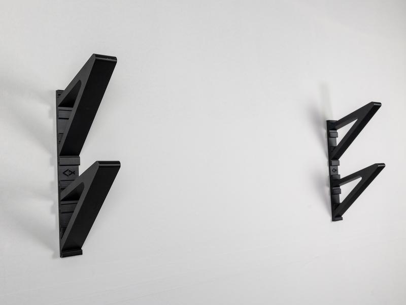 Pesca Innovations Ski Holder Package | Modular Storage System with 11.50” Modular Rails & 2 Sets of Ski Holder Attachments | Customizable Design