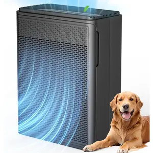 Air Purifiers for Home Pets Covers Up to 1500 Sq Ft,H13 Hepa Filter with Washable Pre-Filter, Dander  Air Cleaner,22 dB Quiet Sleep for Living Room Bedroom Kitchen,P280 (Black)