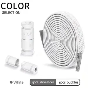 Elastic No-Tie Shoelaces with Lock – Stretch Sneaker Laces for Men & Women | Quick Lazy Shoelace System for Running Shoes, Kids & Adults