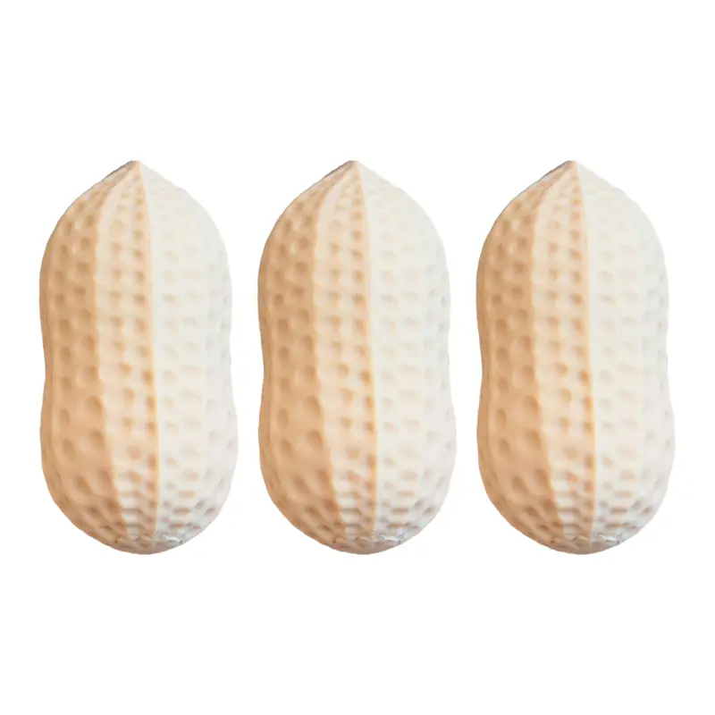 1/3Pcs Peanut Shaped Squeeze Toy Stress Relief Peanut Fidget Toy Hand Exercise Relaxation Stress Ball Simulated Food Sensory Toy