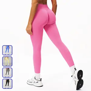 High Waist Seamless Leggings, Tummy Control Butt Lifting, Non-See Through Yoga Pants for Women, Running Fitness Workout