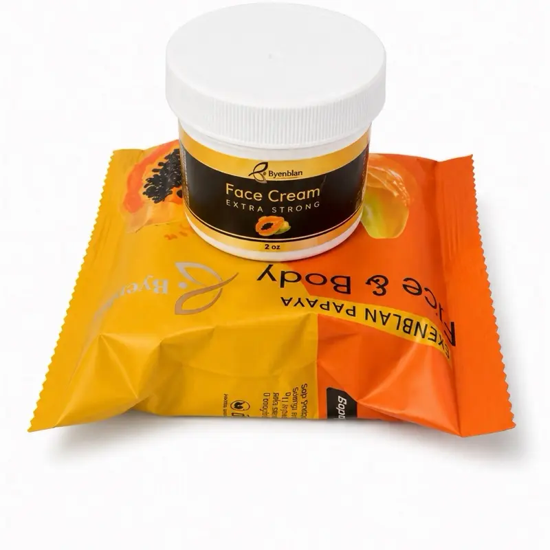 Bynblan Papaya Face Cream & Soap Set 2oz/7oz Bynblan Papaya Face Cream & Soap Set 2oz/7oz