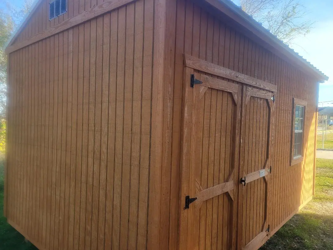 10 WIDE X 16 LONG X 8 SIDE HEIGHT DANCO GARDEN SHED STYLE PORTABLE BUILDING