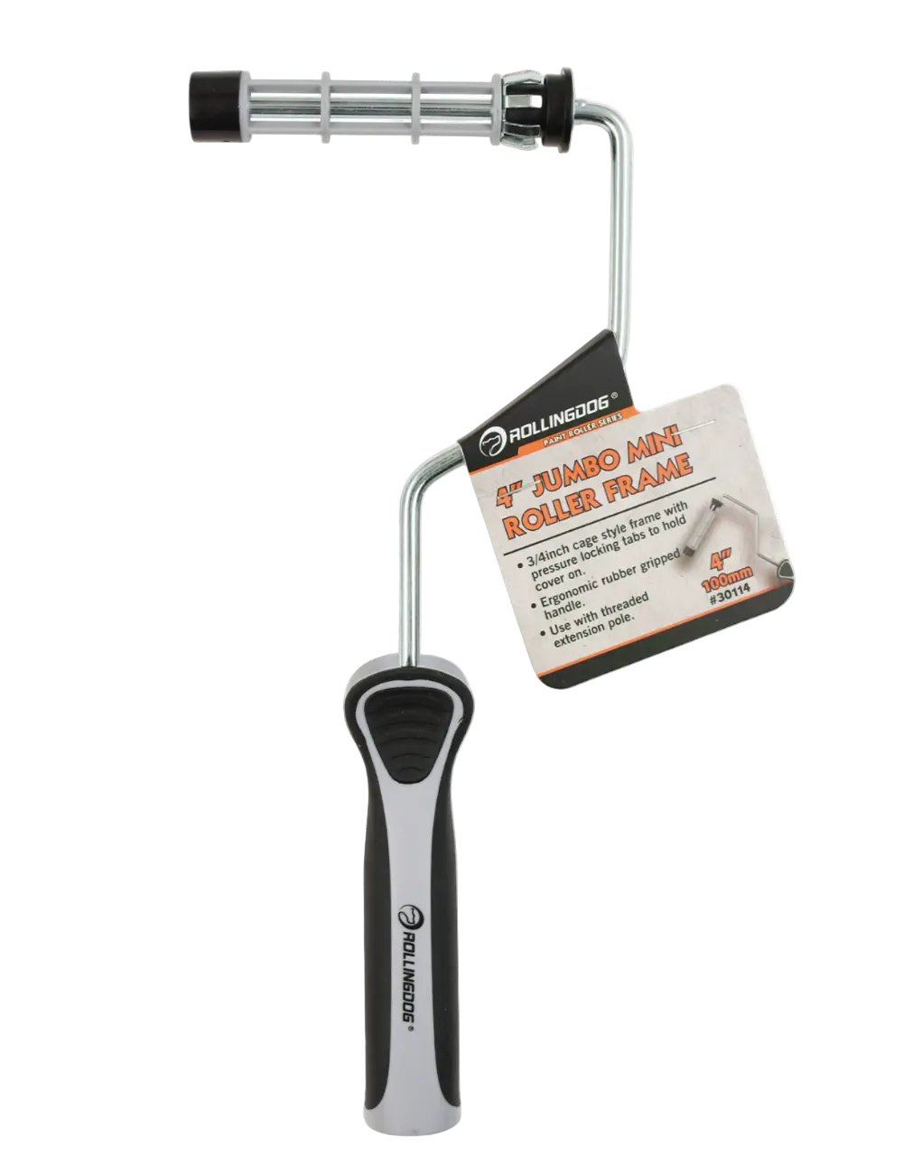 4" Jumbo Mini Roller Frame | Ergonomic Grip with Locking Tabs