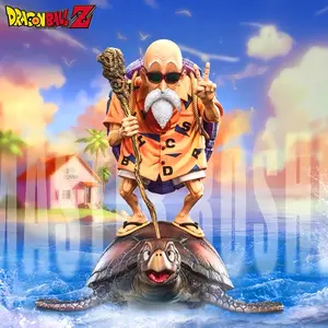 Dragon Ball Master Roshi (Kame Sennin) PVC Model Statue with Turtle Base Anime Display Figure