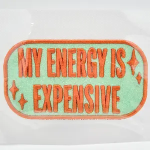 My Energy Is Expensive PUFF Embroidered HAT/POCKET Patch