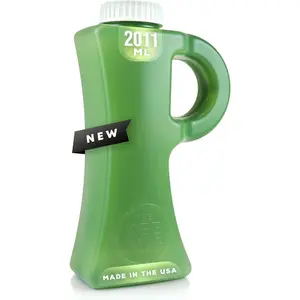 2011mL (68oz) Leak & Spill-Proof Portable Urinals for Men Outdoor Male Urine Bottle for Trucker Hunting Travel Camping Hospital Funny Novelty Gag Gift for Him Green