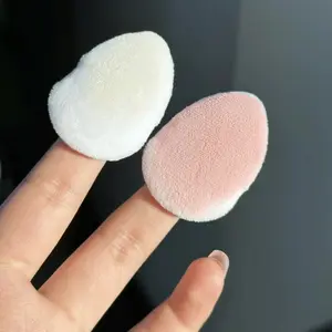 2 Pc/Pack Original Flower Mini Sponge Powder Puff Blush Foundation, Even Application Plush Soft Skin-Friendly, Beauty Makeup Essential for Flawless Look