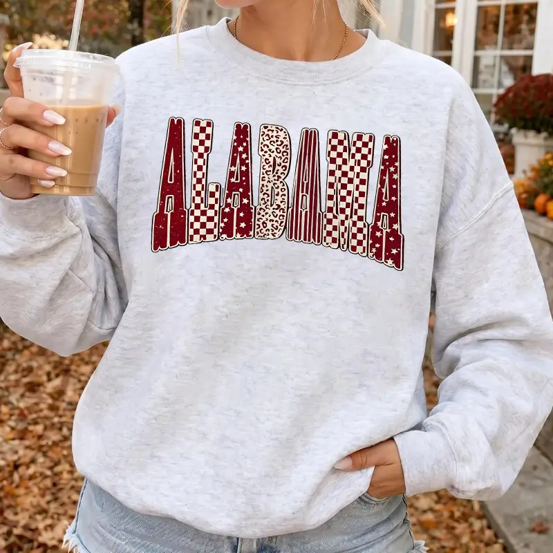 Comfort Colors Alabama Game Day Sweatshirt T-Shirt, Retro Alabama Football Tee, Southern Football Season Shirt, Vintage Game Day Fan Top