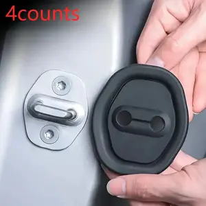 Car Door Shock Absorber Pad, Car Door Protector, 4 Counts Car Door Anti-collision & Noise Reduction Pad, Universal Car Interior Accessories for Women & Men