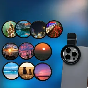 52mm Polarizing Filter Clip Set, Universal CPL Filter Cellphone Mobile Lens Accessories, Phone Camera Lens Filter for Most Smartphones