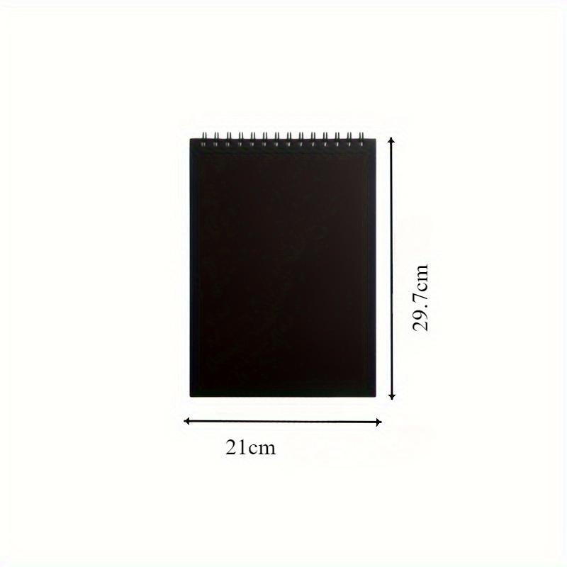 8K thick black art sketchbook - A4 size, party gift art paper drawing board, perfect for sketching and painting, sketching tool, suitable for party gifts, Christmas gifts