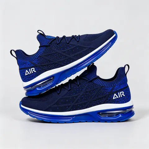 2026 Men’s Lace-Up Barefoot Athletic Running Shoes, All-Season Mesh Cloth Trainers with Wide Toe Box, Lightweight Cushioning, Thick Non-Slip Durable Rubber Soles, Braid Detail for Indoor Gym & Outdoor Workouts Comfort