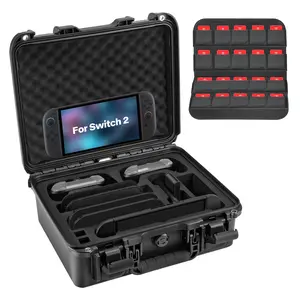 Hard Shell Carrying Case Compatible with   2 (2025),  Travel Bag for NS2 Console, Pro Controller x 2, Dock, Joy-con Grip, Power Adapter, 20  and Other accessories