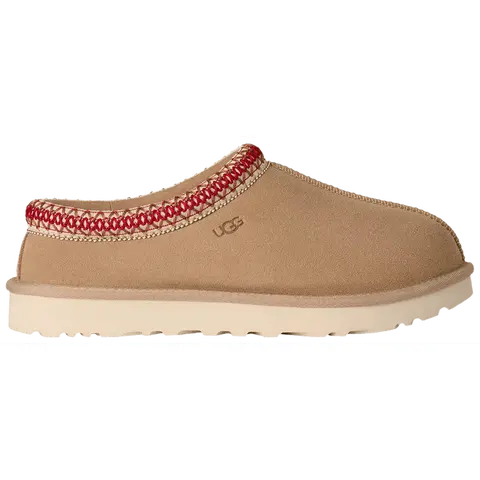 Women's UGG Tasman 2 Home Slippers - Sand Dark Cherry, Round Toe, Slide, Cozy Nights, True to Size, Casual Sports Footwear, US Size 7, Slipper Shoes, Soft Slide Footwear
