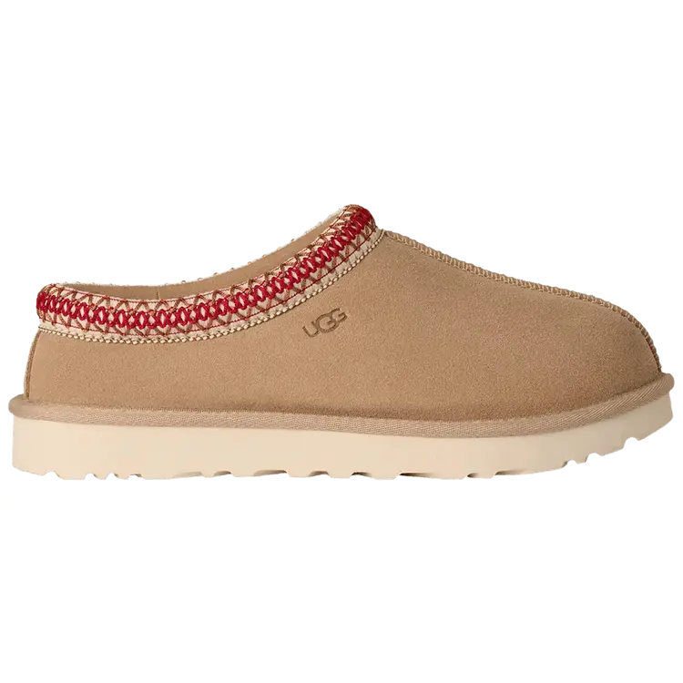 Women's UGG Tasman 2 Home Slippers - Sand Dark Cherry, Round Toe, Slide, Cozy Nights, True to Size, Casual Sports Footwear, US Size 7, Slipper Shoes, Soft Slide Footwear