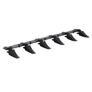 Bucket Tooth Bar, 48-Inch, Heavy-Duty Tooth Bar For Loaders, Tractors, And Skid Steers, 6 Teeth, 4,560 Lbs Load-Bearing Capacity, Bolt-On Design, Improves Soil Excavation Efficiency And Bucket Protection