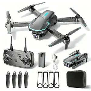 TongLi Aerial photography drone foldable drone children's remote control drone quadcopter, beginner drone dual-camera drone drones suitable for children aged 14 holiday gifts carnival gifts New Year's gifts. Folding Wifi