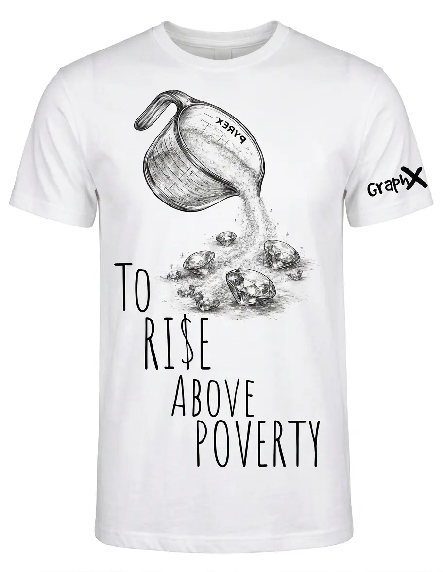 To Rise Above Poverty Graphic Tshirt