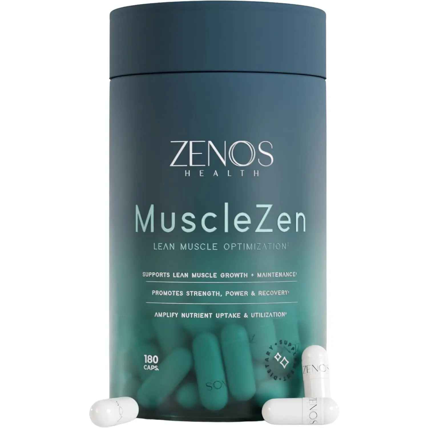 MuscleZen Muscle Builder for Men – ATP Supplements for Strength & Fitness – Muscle Supplements for Super Recovery – Dietary Supplement for Lean Muscle Growth - Made in USA, 180 Caps