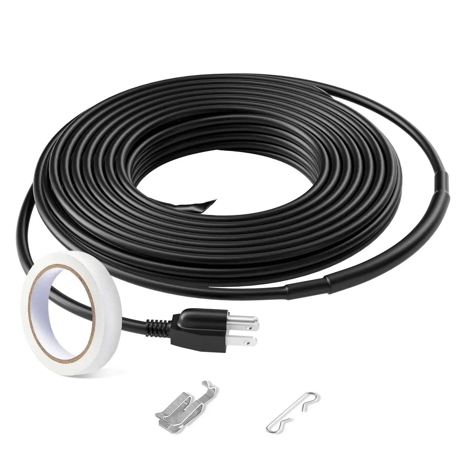【Summerfinds】VEVOR Self-Regulating Pipe Heating Cable,  , 12FT 5W/FT Heat Tape for Pipes, Roof Snow Melting De-icing, Gutter and Pipe Freeze Protection